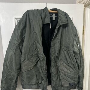 Urban Outfitters Olive Bomber Jacket